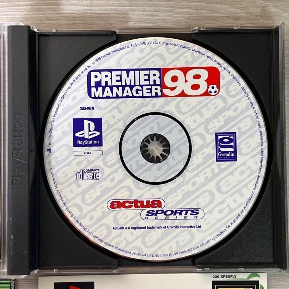 Premier Manager‎ 98 for Playstation 1 PAL Version Complete - Picture 4 of 6